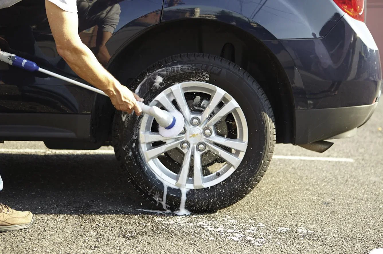 Reinigungsbürste "Hurricane Spin Scrubber", Türkis, 7-teilig - 6