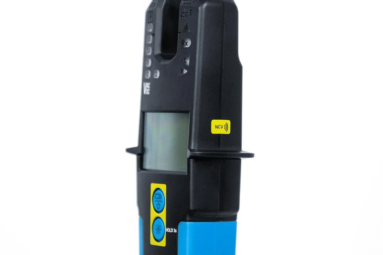 Strom- und Spannungsprüfer mit LED/LCD Anzeige, bis 1500V DC, bis 1000V AC, bis 200A AC/DC - 6