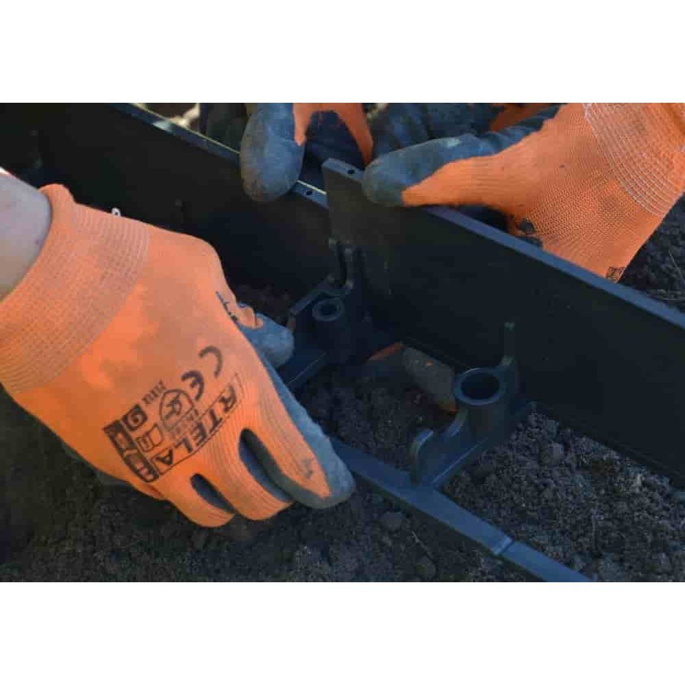 Rasenkante 6 cm x100 cm schwarz-5