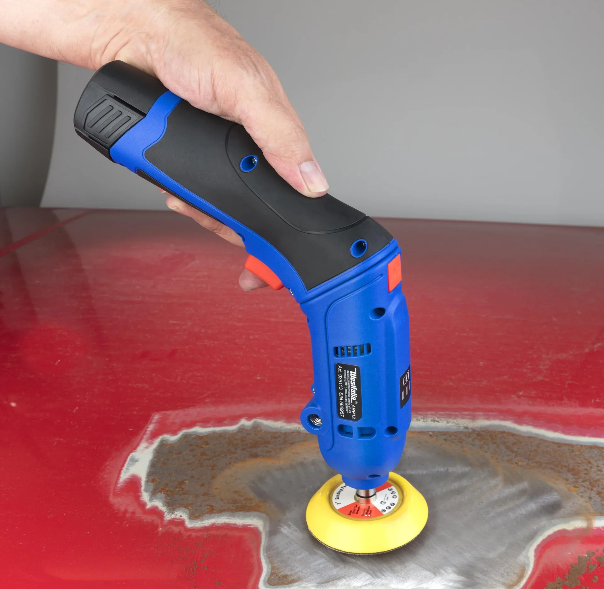 12 Volt Akku Poliermaschine Rotation - inklusive Zuberhör und Tasche - 9