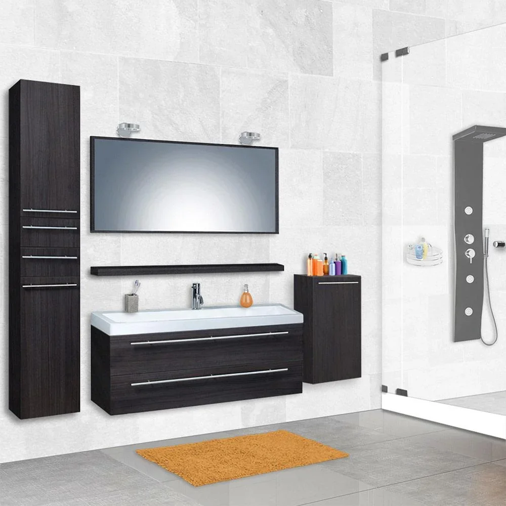 Badezimmermöbel Force 125 cm - Gris - 0