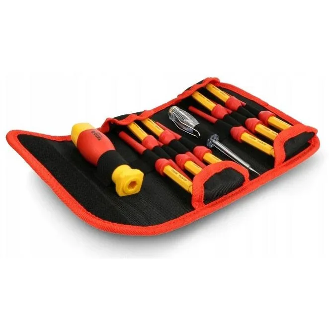 YATO isolierter Schraubendreher-Satz mit Spannungsprüfer - 12-teilig - robuster Stahl - 2