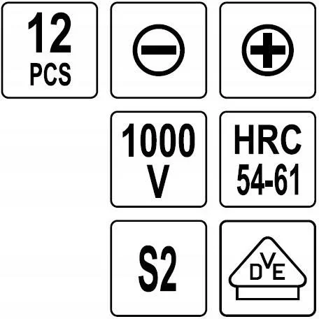 YATO isolierter Schraubendreher-Satz mit Spannungsprüfer - 12-teilig - robuster Stahl - 4