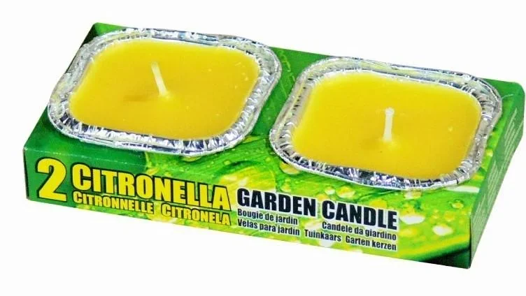Citronella-Kerze in Flammschälchen, 2er Set - 1