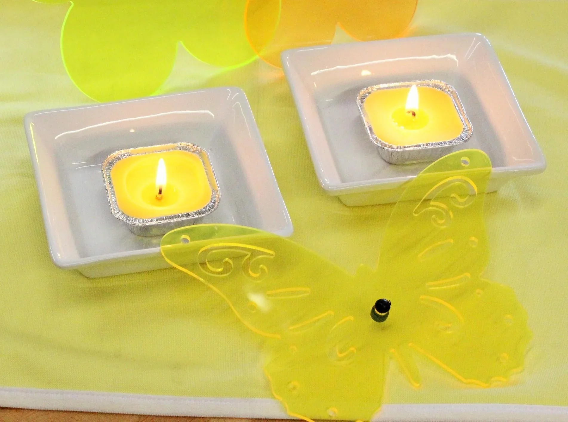 Citronella-Kerze in Flammschälchen, 2er Set - 2