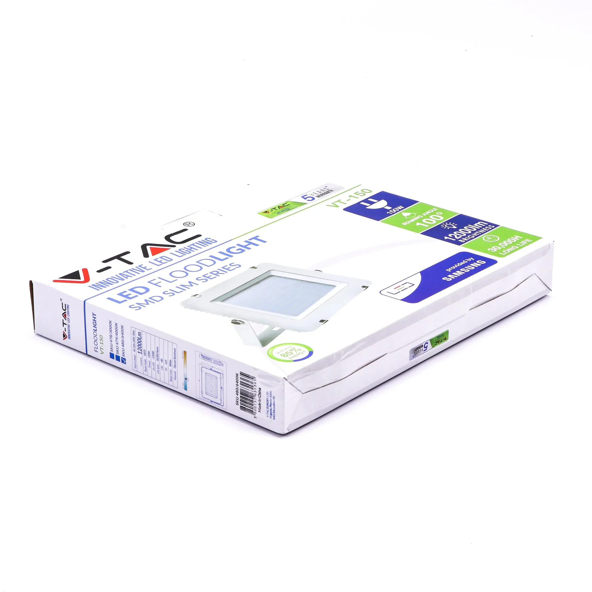 VT-150-W LED-Flutlicht - 150 W - 12000 Lumen - 4000K - weiß - 1