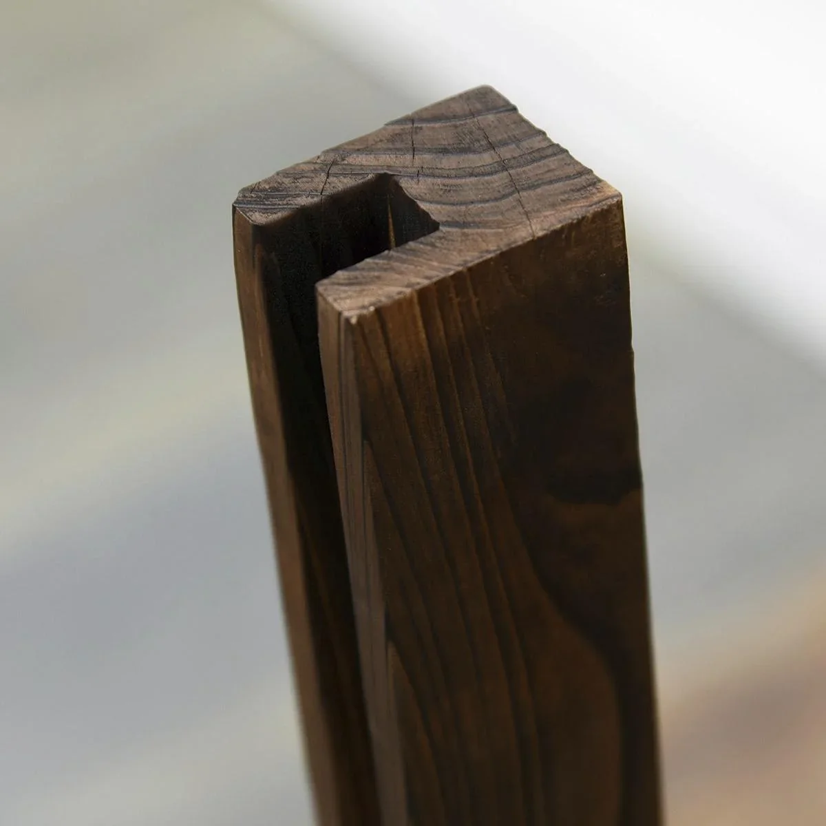 Scherengitter Absperrgitter Scherensperre ausziehbar 37-225 cm Garten Holz Verkohlt 225 x 30 x 106 cm - 0