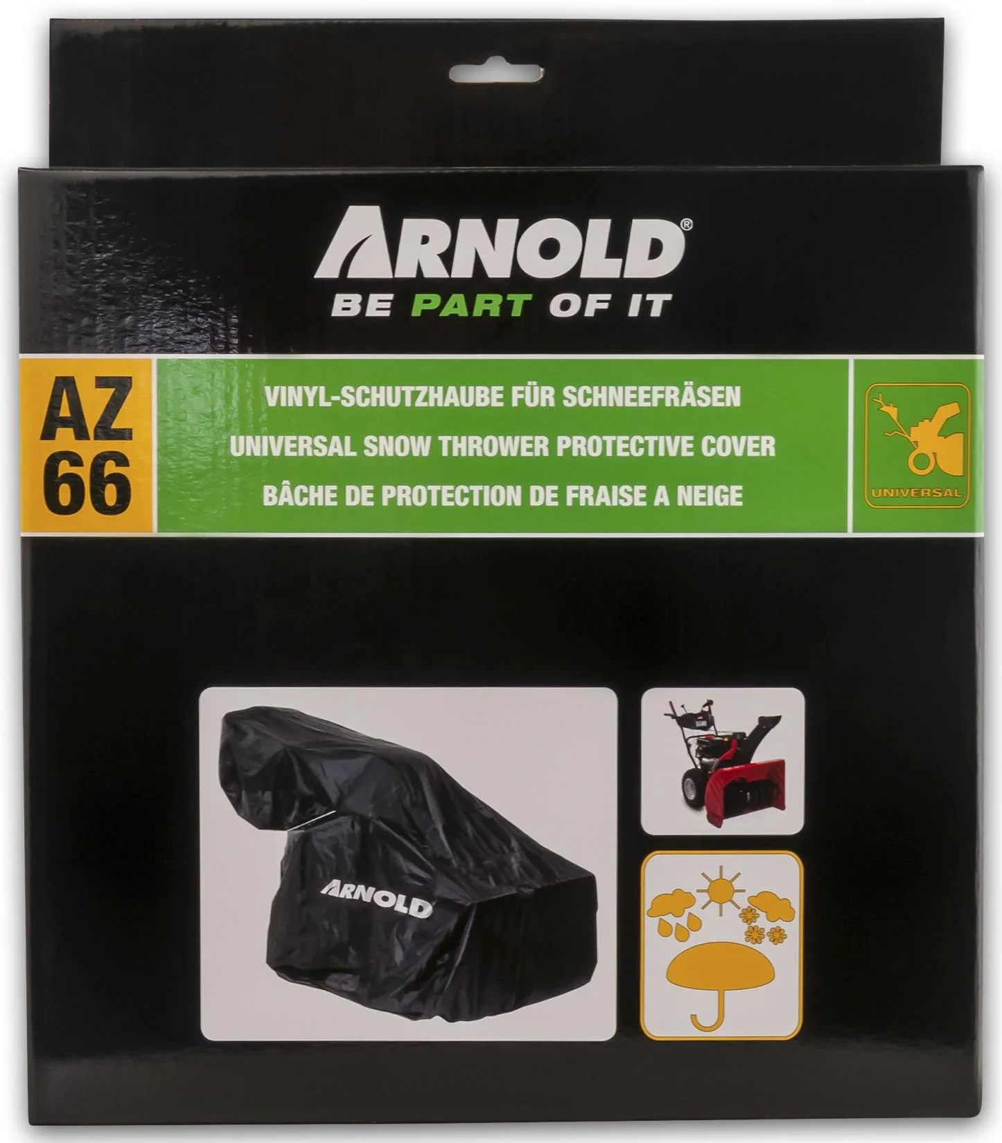 Universal Abdeckplane für Schneefräsen, 170 x 80 x 100 cm - 0