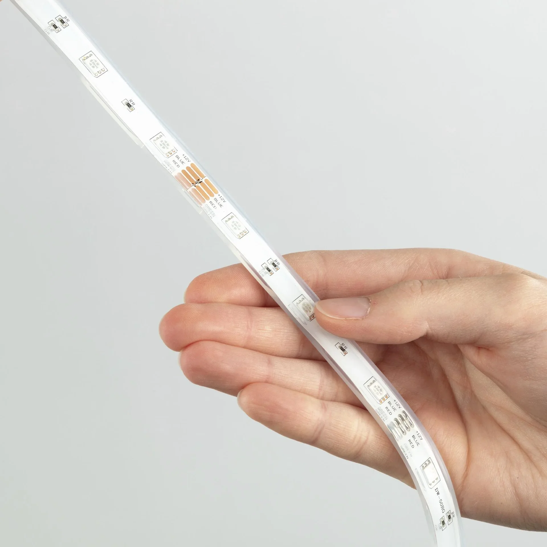 RGB-LED Flexband für den Außenbereich, 5m, IP44,  150 RGB-LEDs, mit Fernbedienung, inklusive Befestigungsset - 2