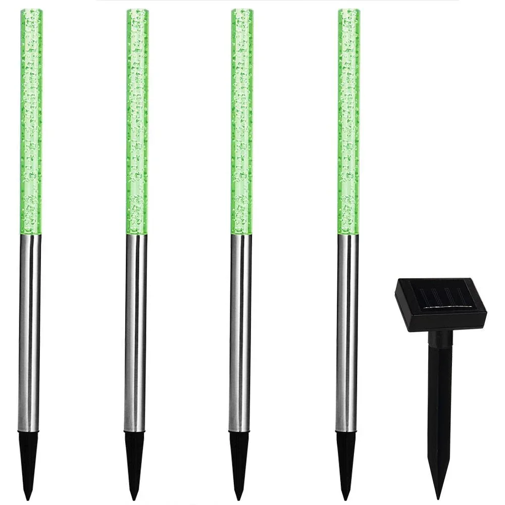 4x LED-Solarlampe mit Farbwechsler - 4