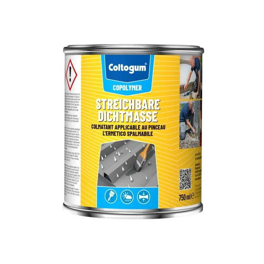 Dauerelastische Dichtmasse Regendicht, 750 ml - 100 % wasserdicht - grau - 2