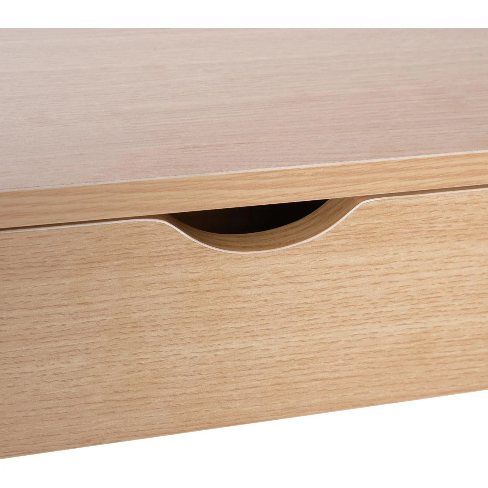 Schreibtisch PC-Tisch Computertisch mit 2 Schubladen Holz + Metall Natur 120 x 52 x 76,2 cm - 7
