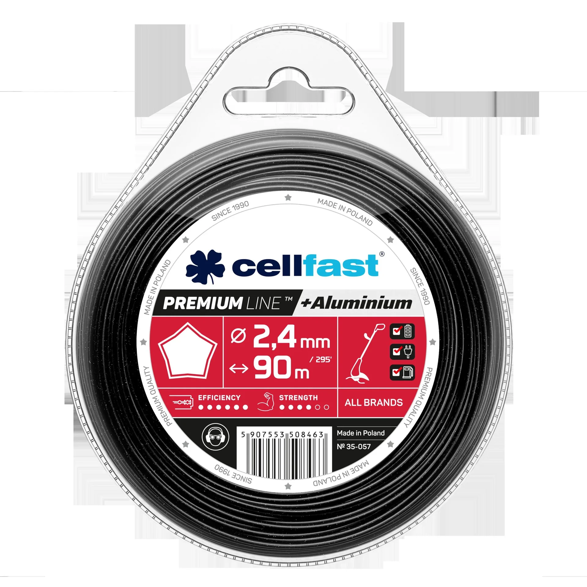 PREMIUM Mähfäden 2,4 mm x 90 m Stern - 1