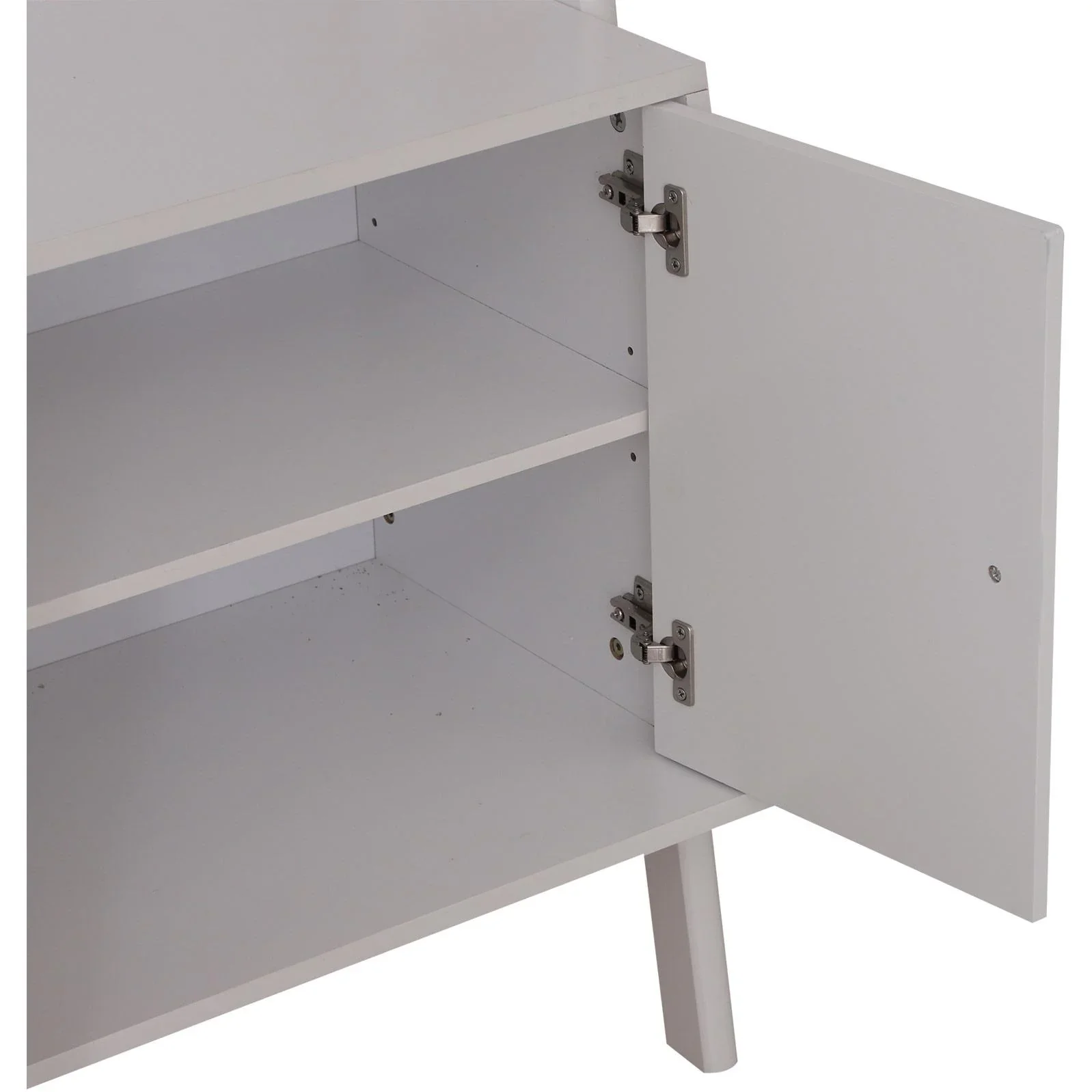 Standregal Stufenregal Bücherregal Leiterregal mit Schrank 3 x Fach 1 x Schrank Holz Weiß 65 x 40 x 180 cm - 0