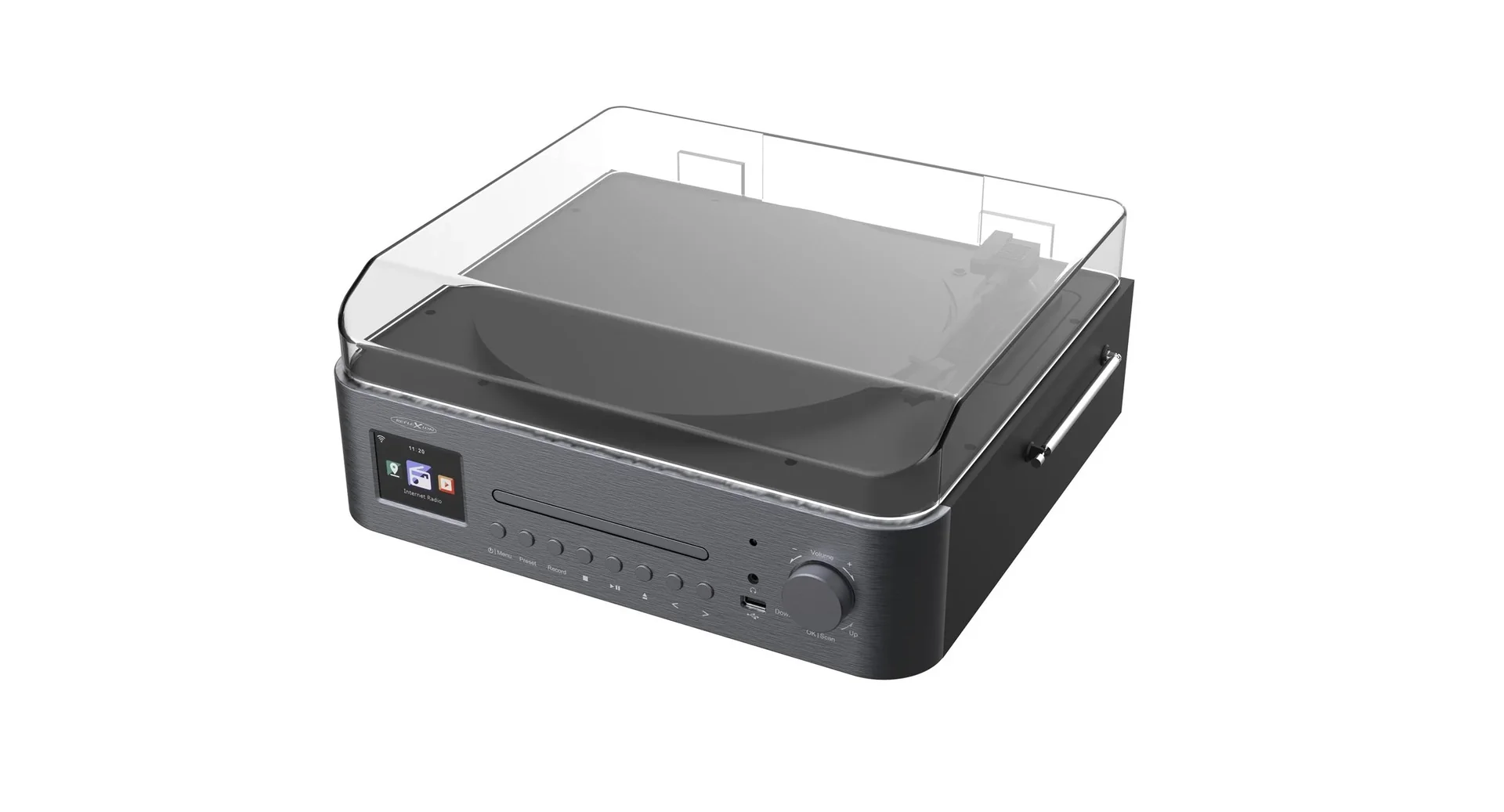 Anlage mit Plattenspieler, Internet, UKW, DAB+/DAB Radio, Bluetooth und MP3 CD-Player - 0