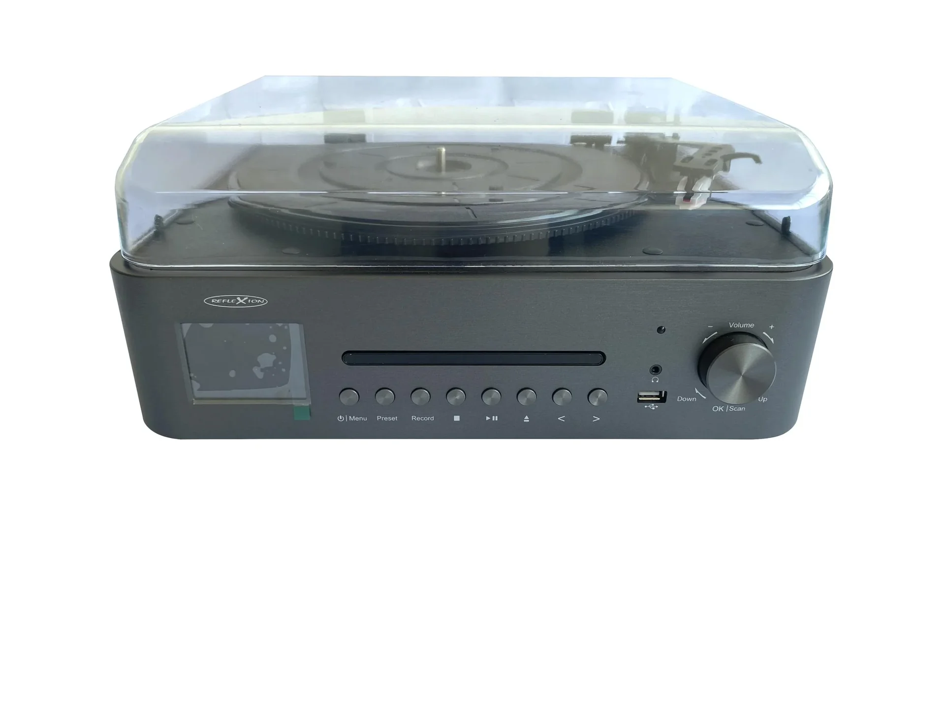 Anlage mit Plattenspieler, Internet, UKW, DAB+/DAB Radio, Bluetooth und MP3 CD-Player - 1