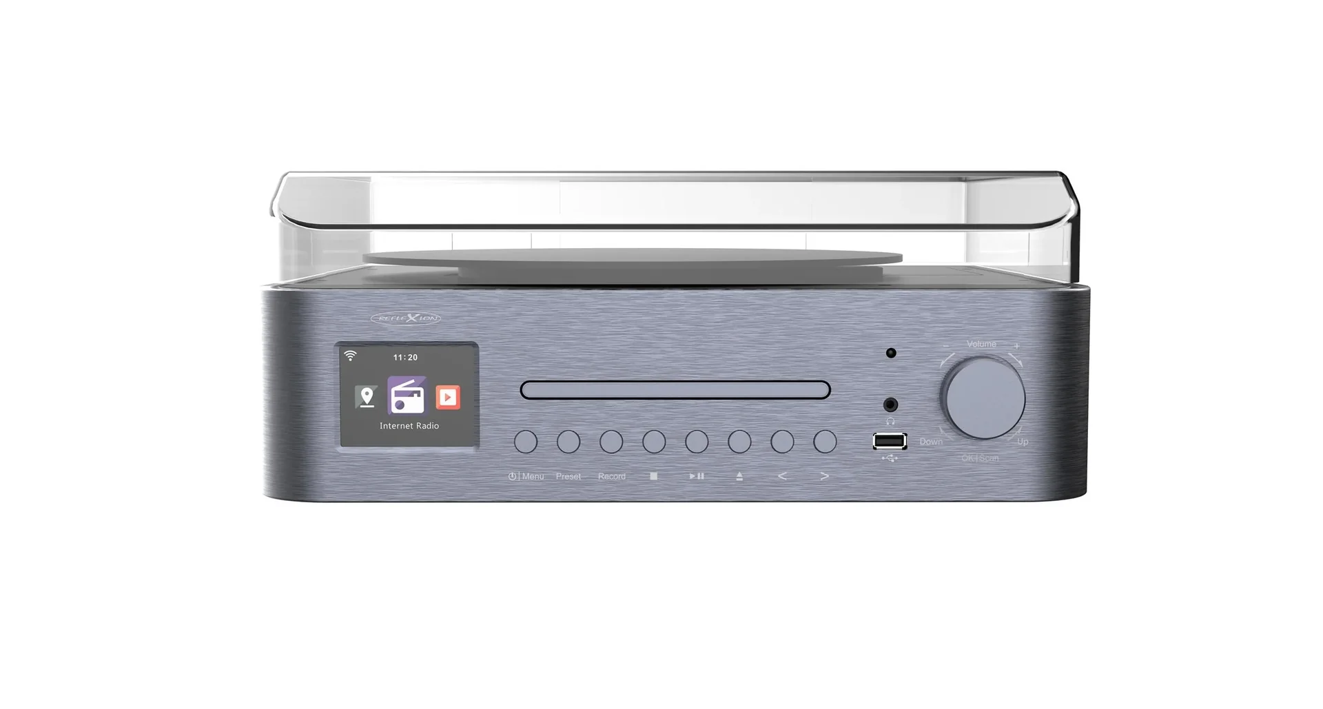 Anlage mit Plattenspieler, Internet, UKW, DAB+/DAB Radio, Bluetooth und MP3 CD-Player - 5