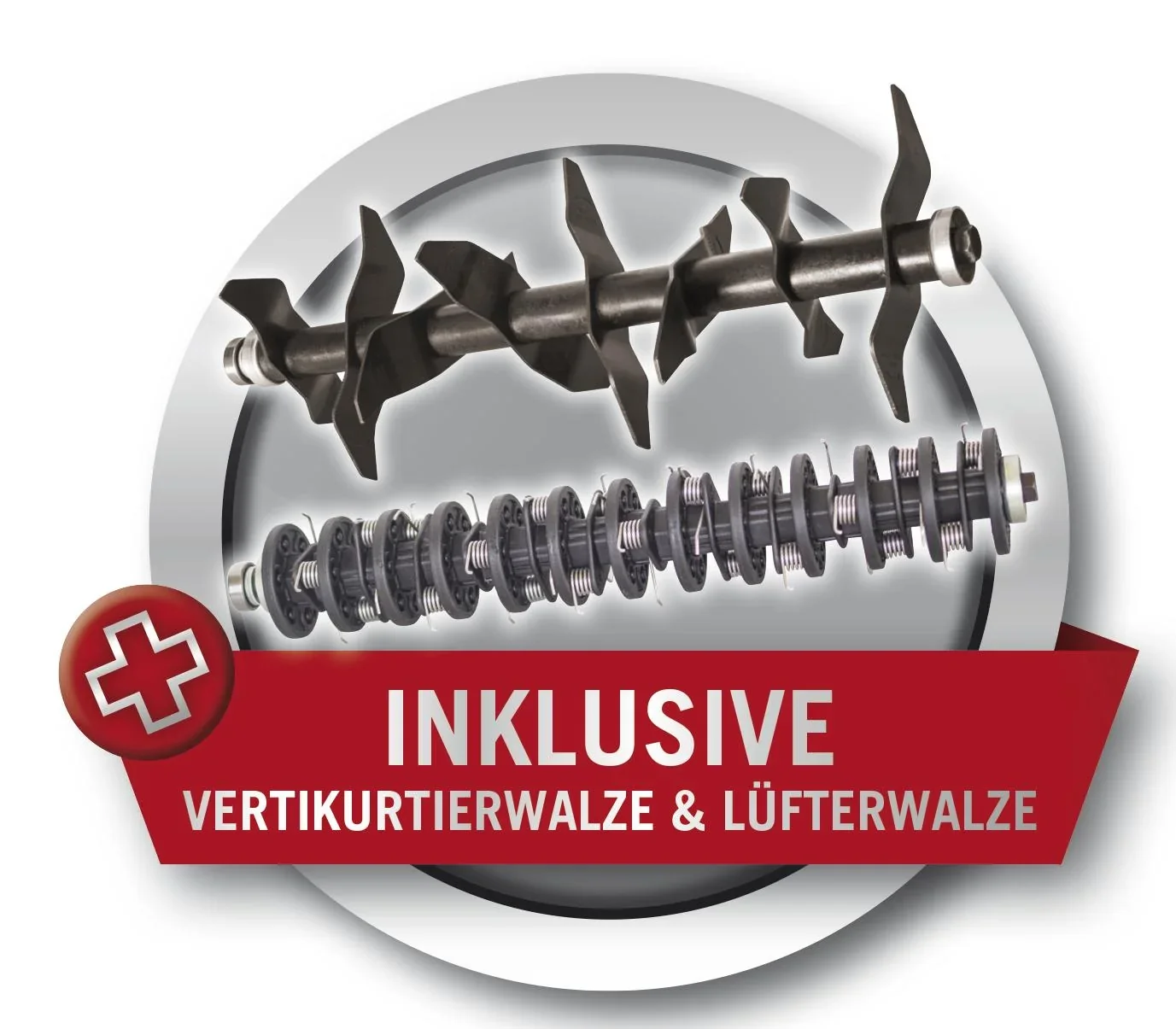 Vertikutierer SC36 1,5 kW, 36 cm, inklusive Lüfterwalze und Sack - 1