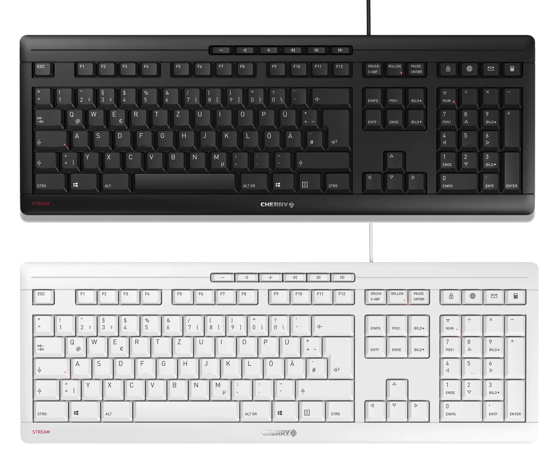 Kabelgebundene Tastatur STREAM KEYBOARD grau - 2