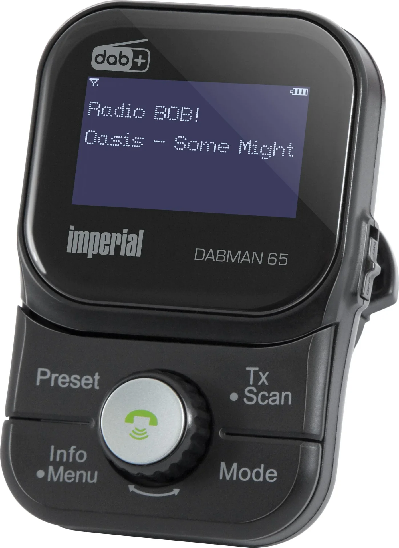 mobiler DAB+ Empfänger Dabman 65 (Akku, FM Transmitter für Auto, Bluetooth, Magnet Halter; Antenne) schwarz - 1
