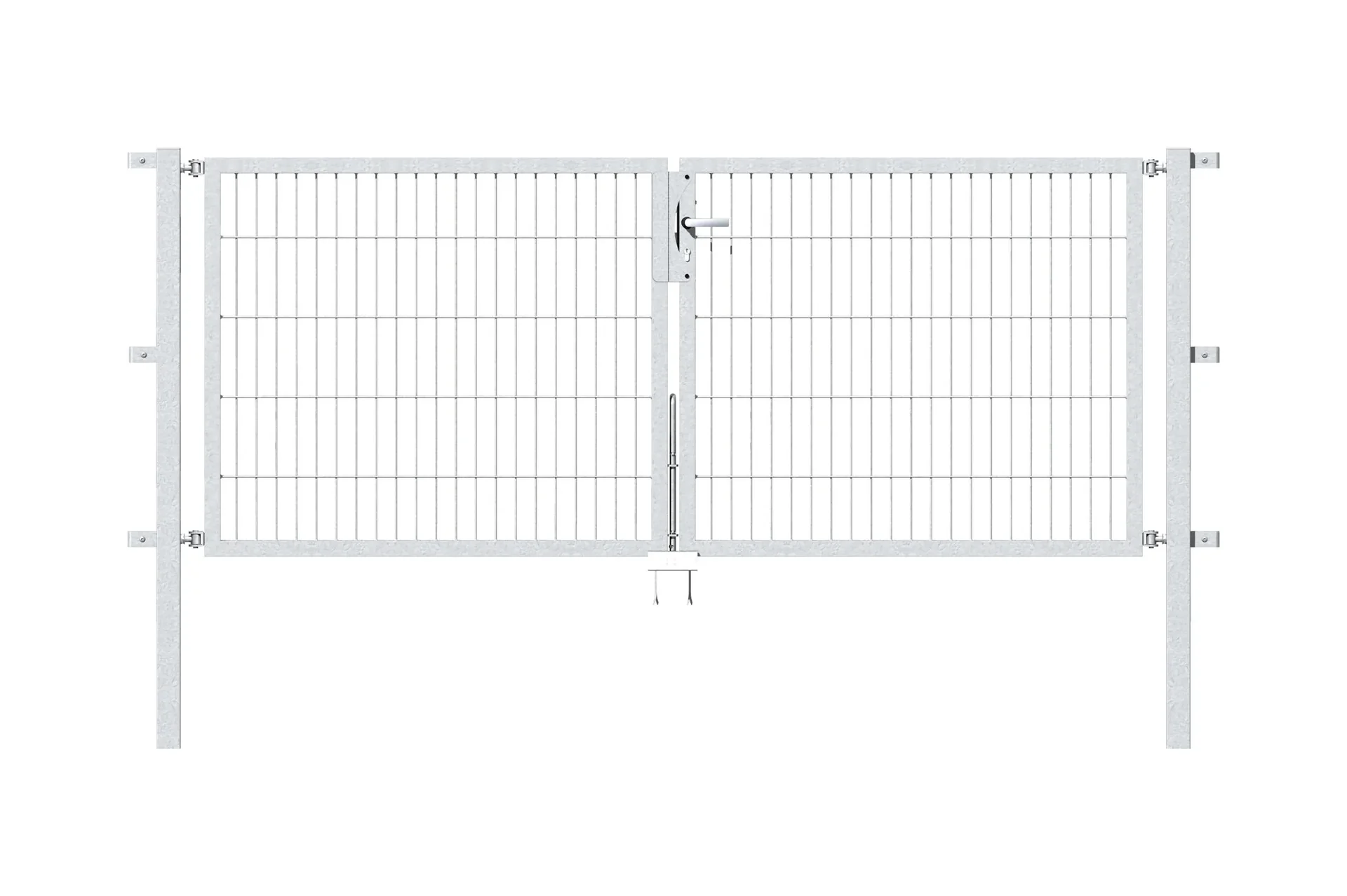 Doppeltor Flexo mit Zubehör, feuerverzinkt, Breite 250 cm, Höhe 100 cm, PF: 60x60 cm - 0