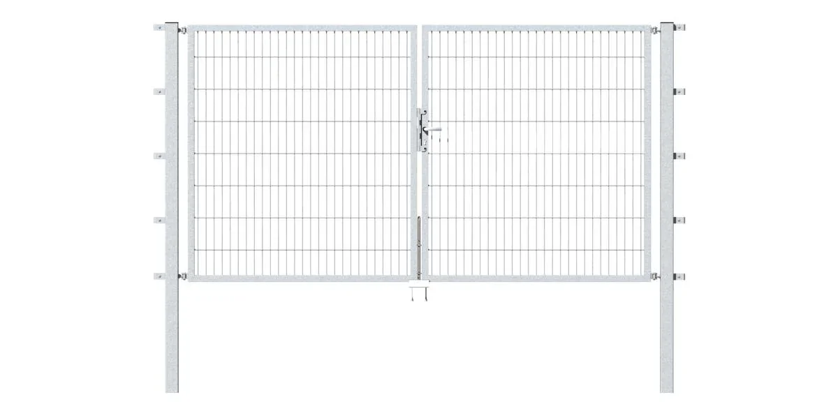 Doppeltor Flexo mit Zubehör, feuerverzinkt, Breite 250 cm, Höhe 100 cm, PF: 60x60 cm - 1