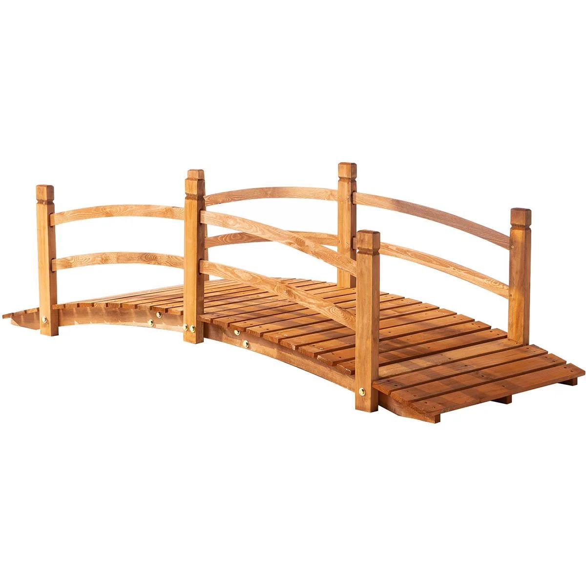 Gartenbrücke aus Holz 185 cm x 72 cm x 58 cm - 1