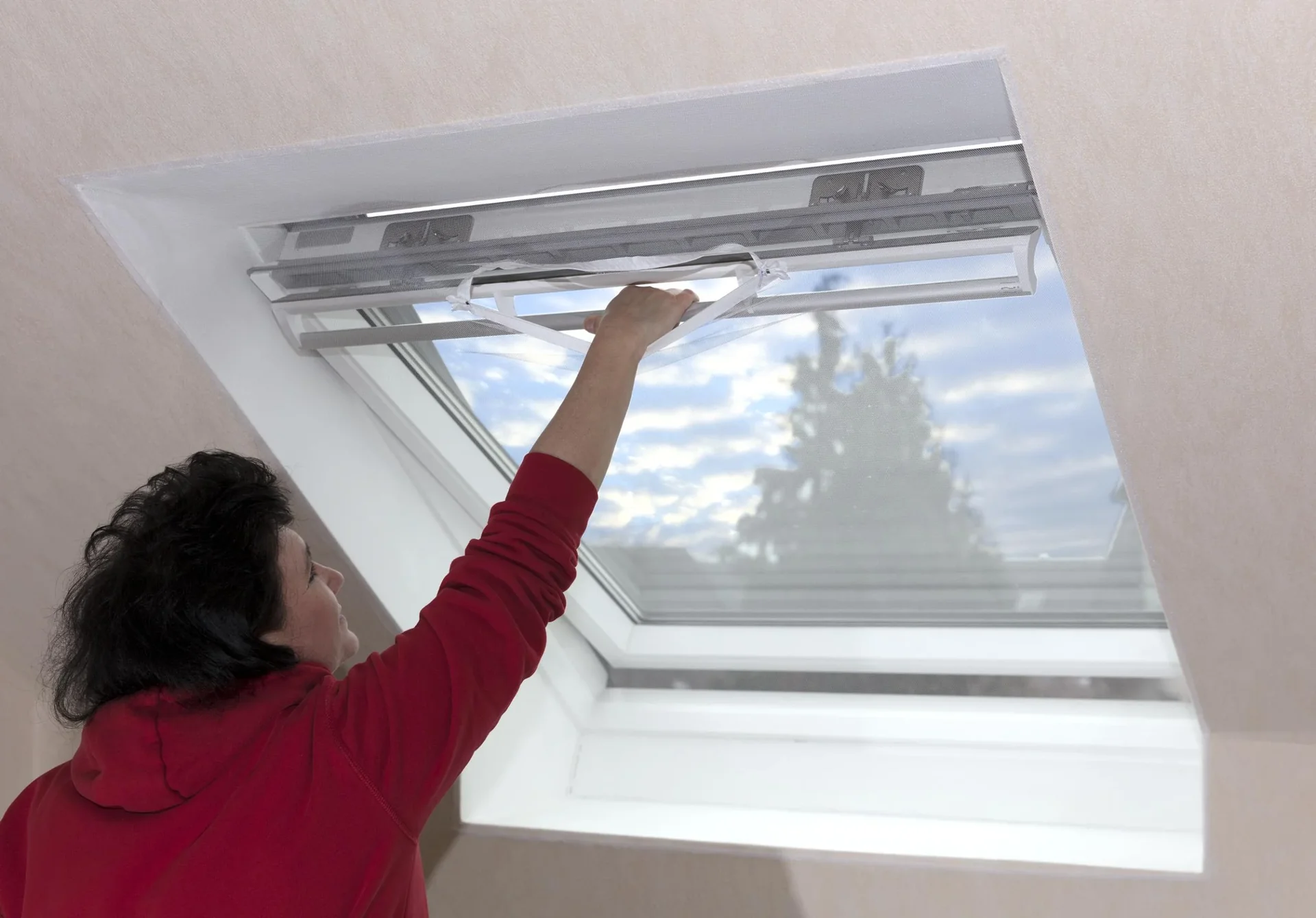 Fliegengitter für Dachfenster, weiß, 2 Stück - 0