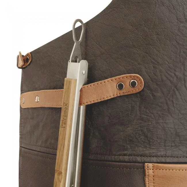 Büffelleder-Schürze mit Nackenschlaufe - 4