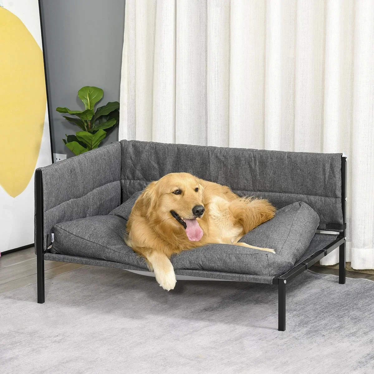 Hundesofa mit 2 Kissen Hundebett m - 2