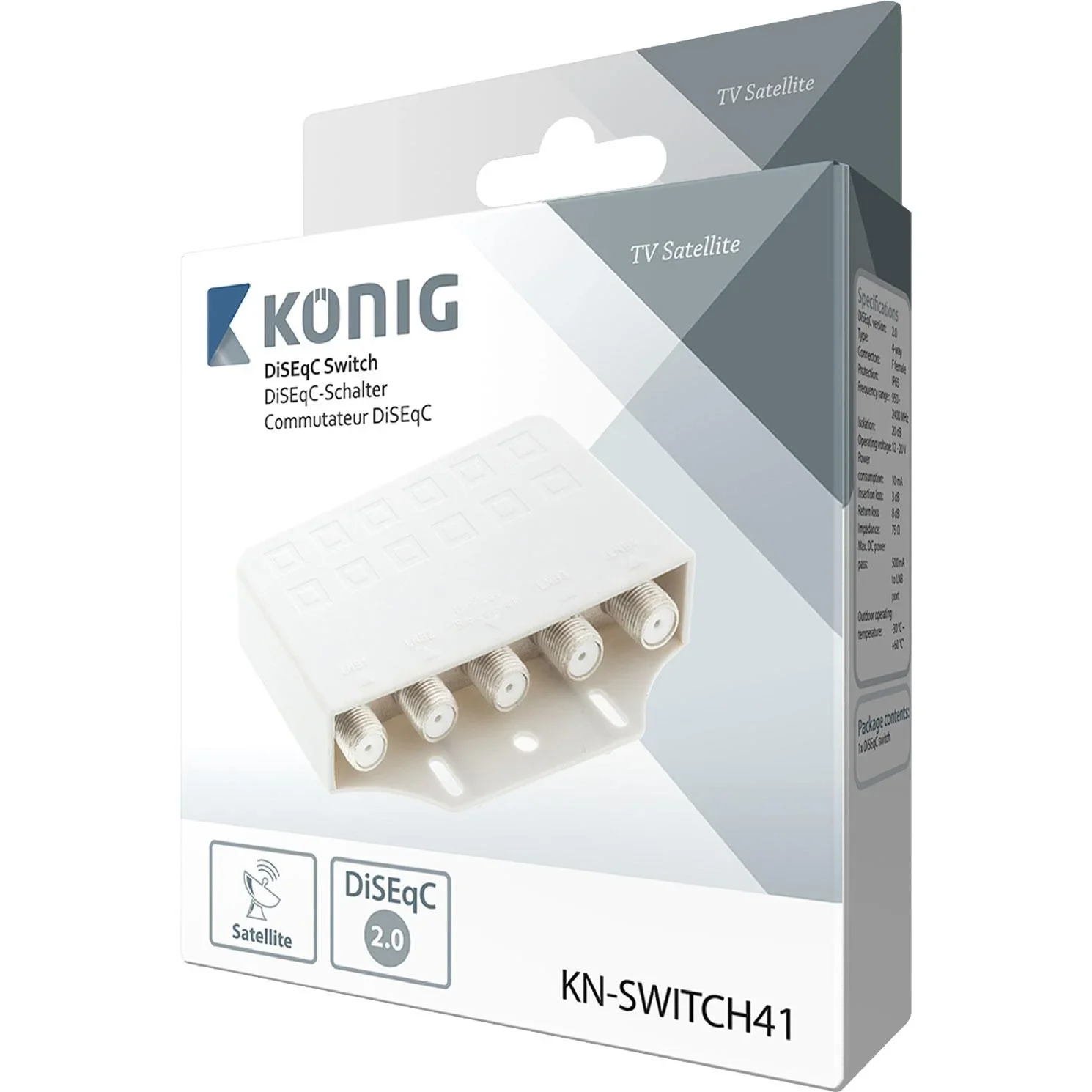 DiSEqC-Schalter 4/1 950-2400 MHz - 0