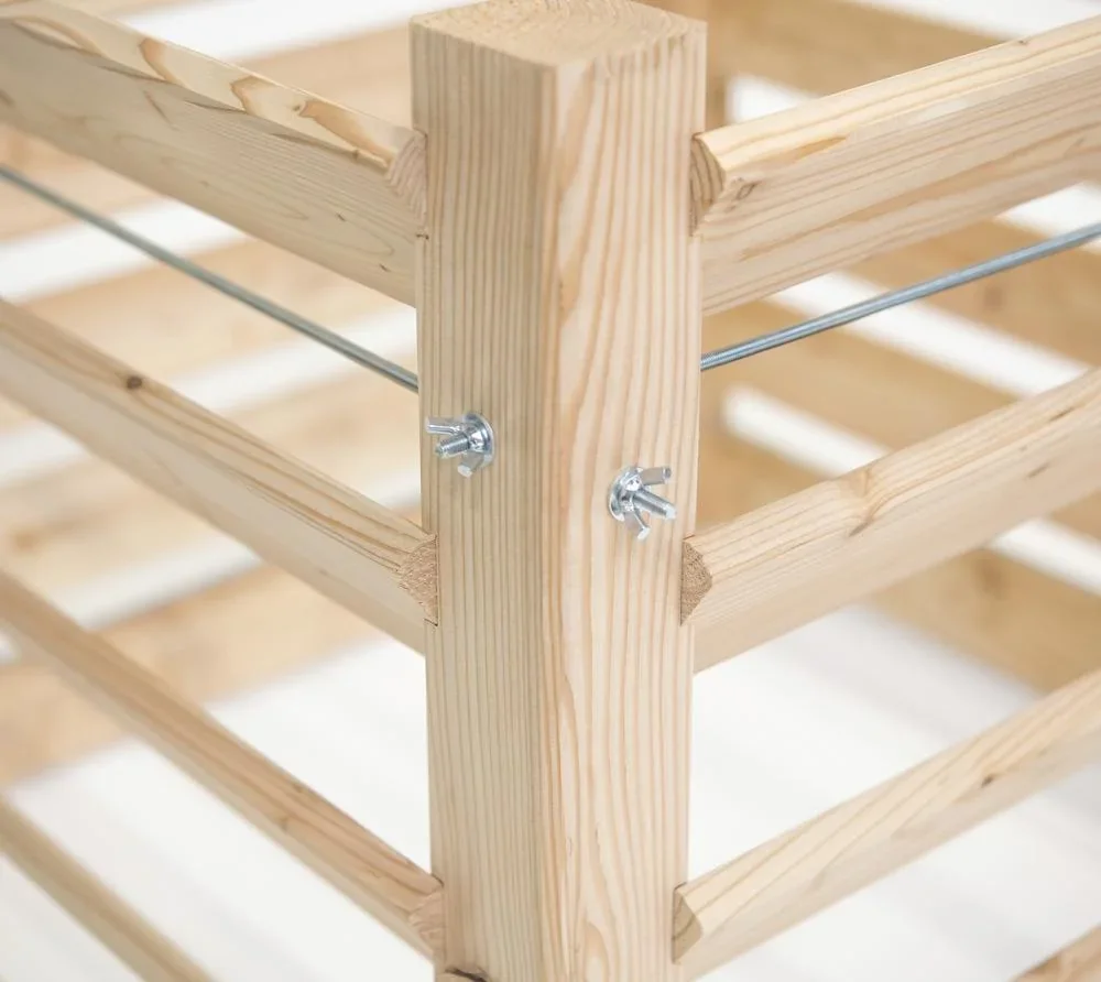 Komposter Lärchenholz, 100 x 100 x 80 cm - 5