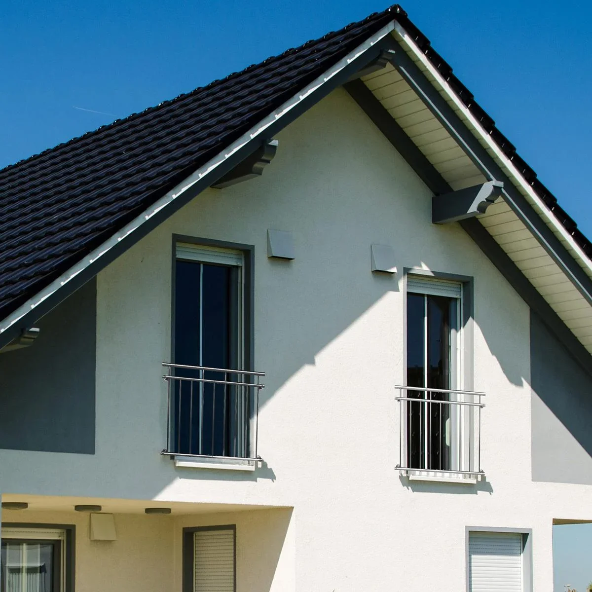 Edelstahl-Balkongeländer 90x225 cm - 5