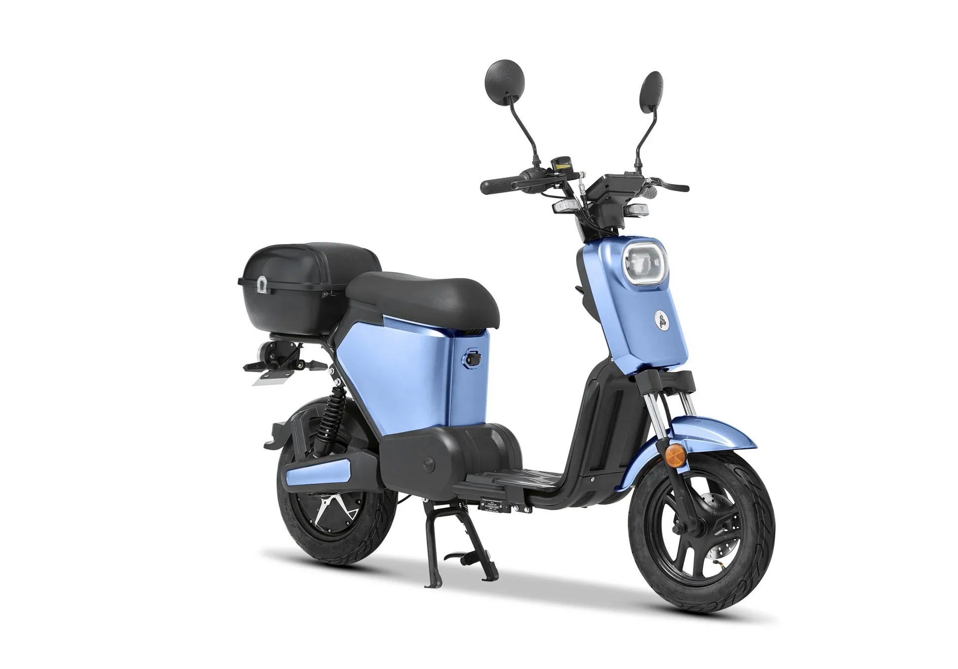 E-Roller "Messina" 45 km/h blau - Sparsam - Effizient dank hochwertigem Radnabenmotor und Lithium-Akku - 3