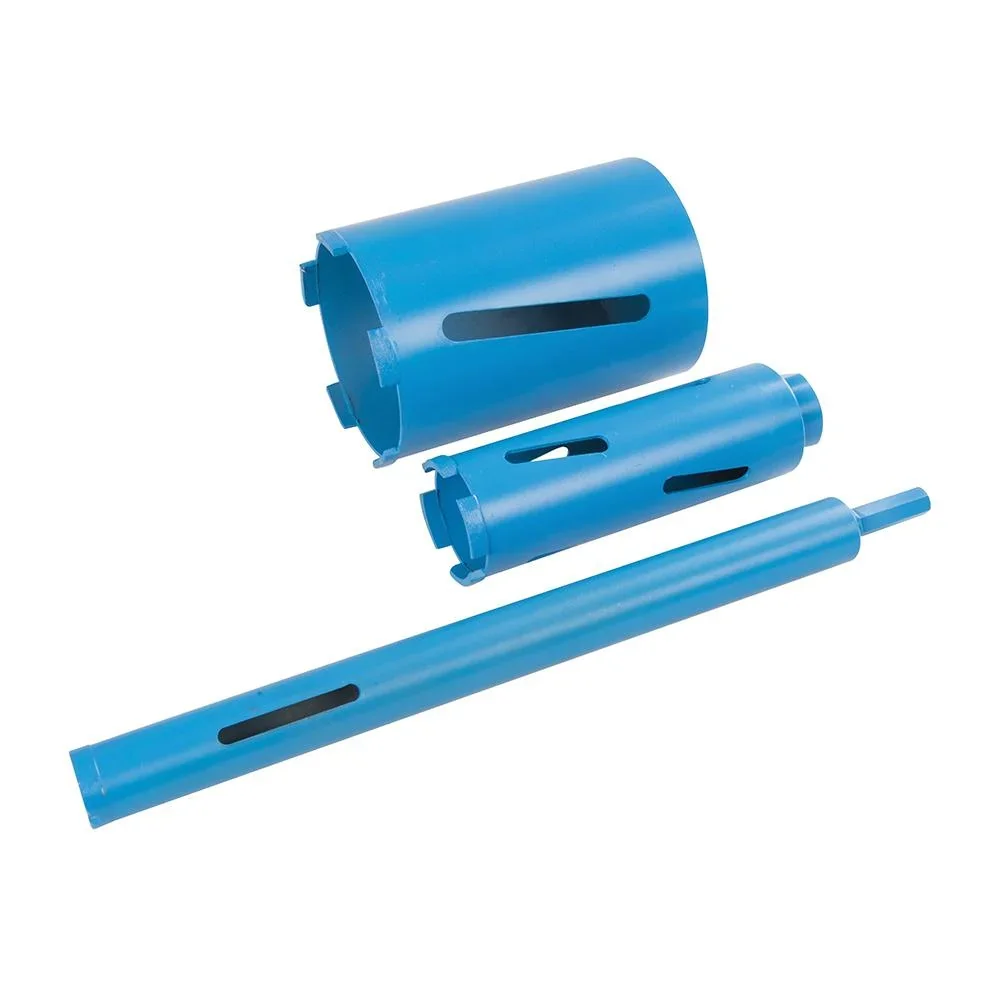 7-teiliges Diamant-Kernbohrer-Set 28, 52 und 107 mm - 0