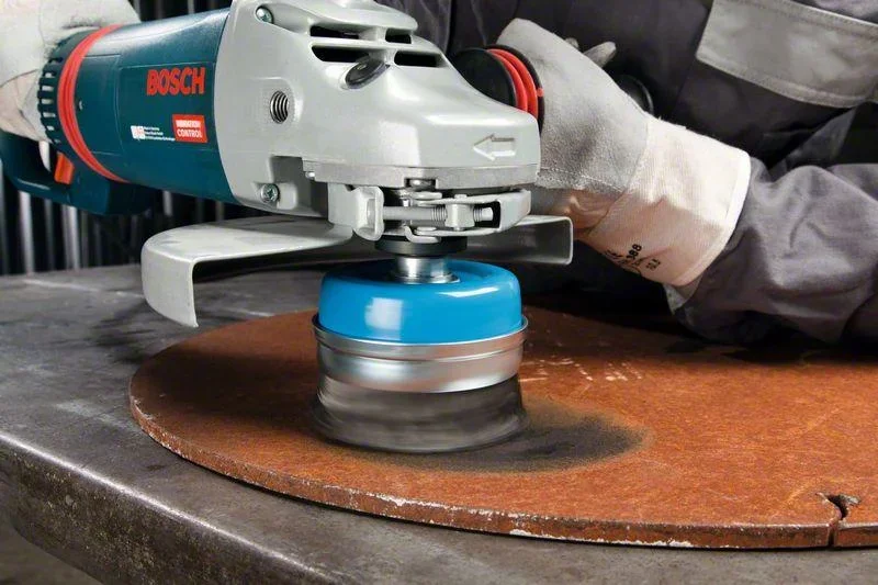 Topfbürste, gezopfter Stahldraht, 75 mm - 0