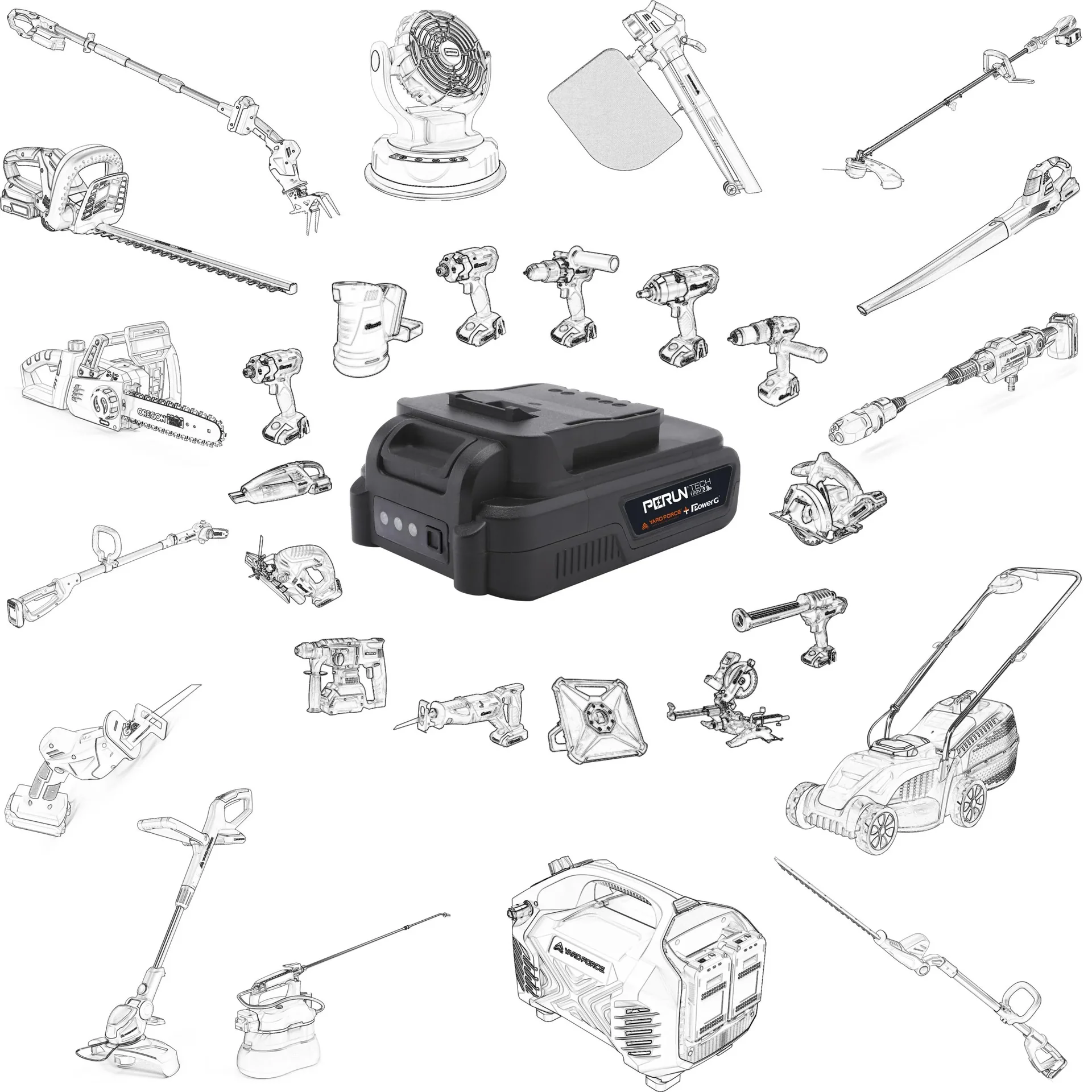 Ladegerät Set "AL C20BN" - 2,0 Ah Li-Ion-Akku "AL C20" & Ladestation "AL C20C" - 0
