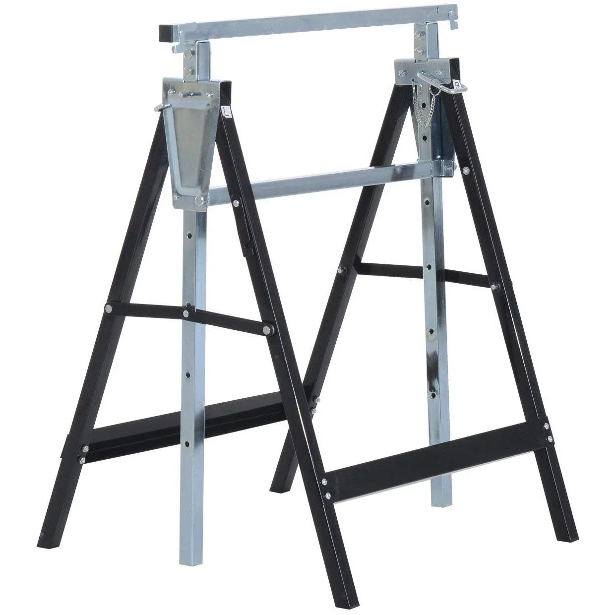 2 x Gerüstbock Unterstellbock Klappbock Stahl Schwarz - 2