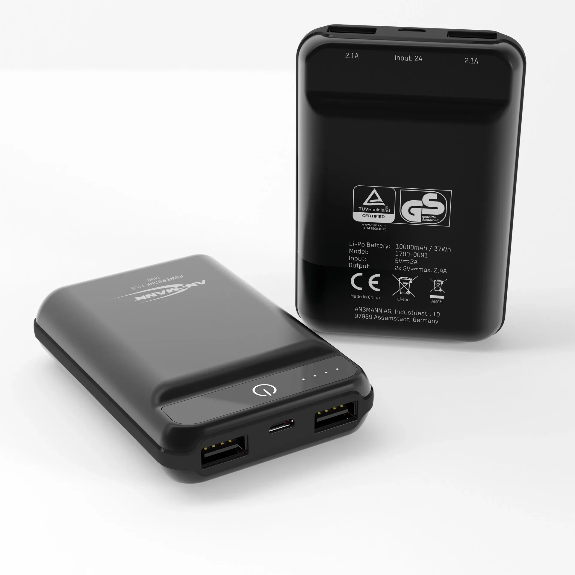 Powerbank (externer Akku) mit 10000 mAh - 0