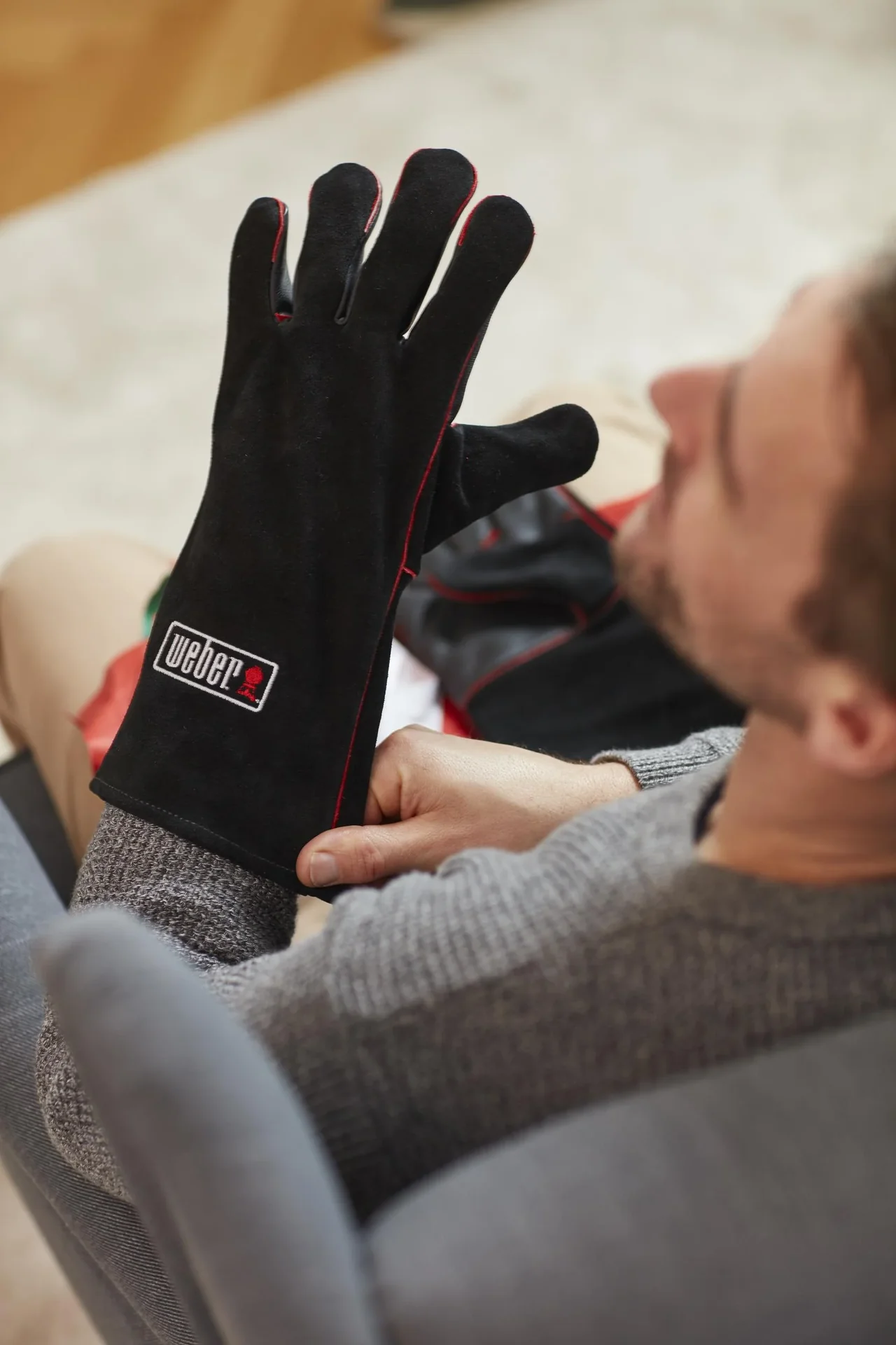 Leder-Grillhandschuh - 1