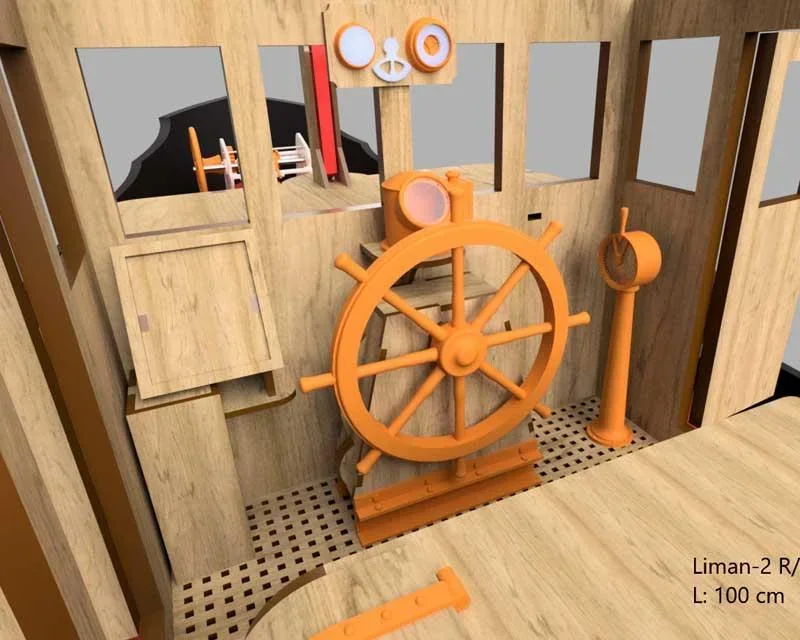 Holzbausatz Liman 2, Historischer Schlepper im Maßstab 1:20 - 3