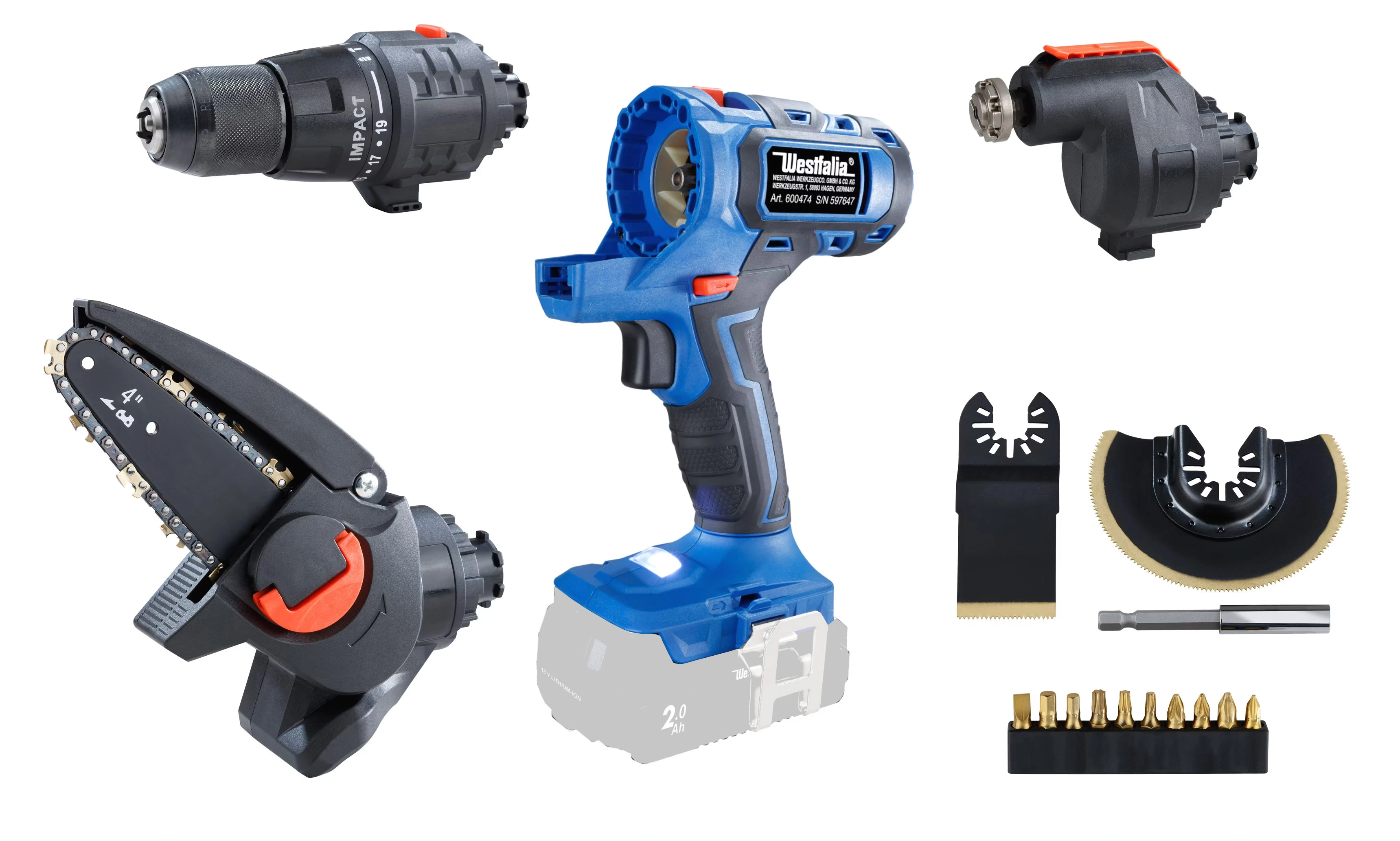 3-in-1 Akku Power Tool, 17-teilig - 0
