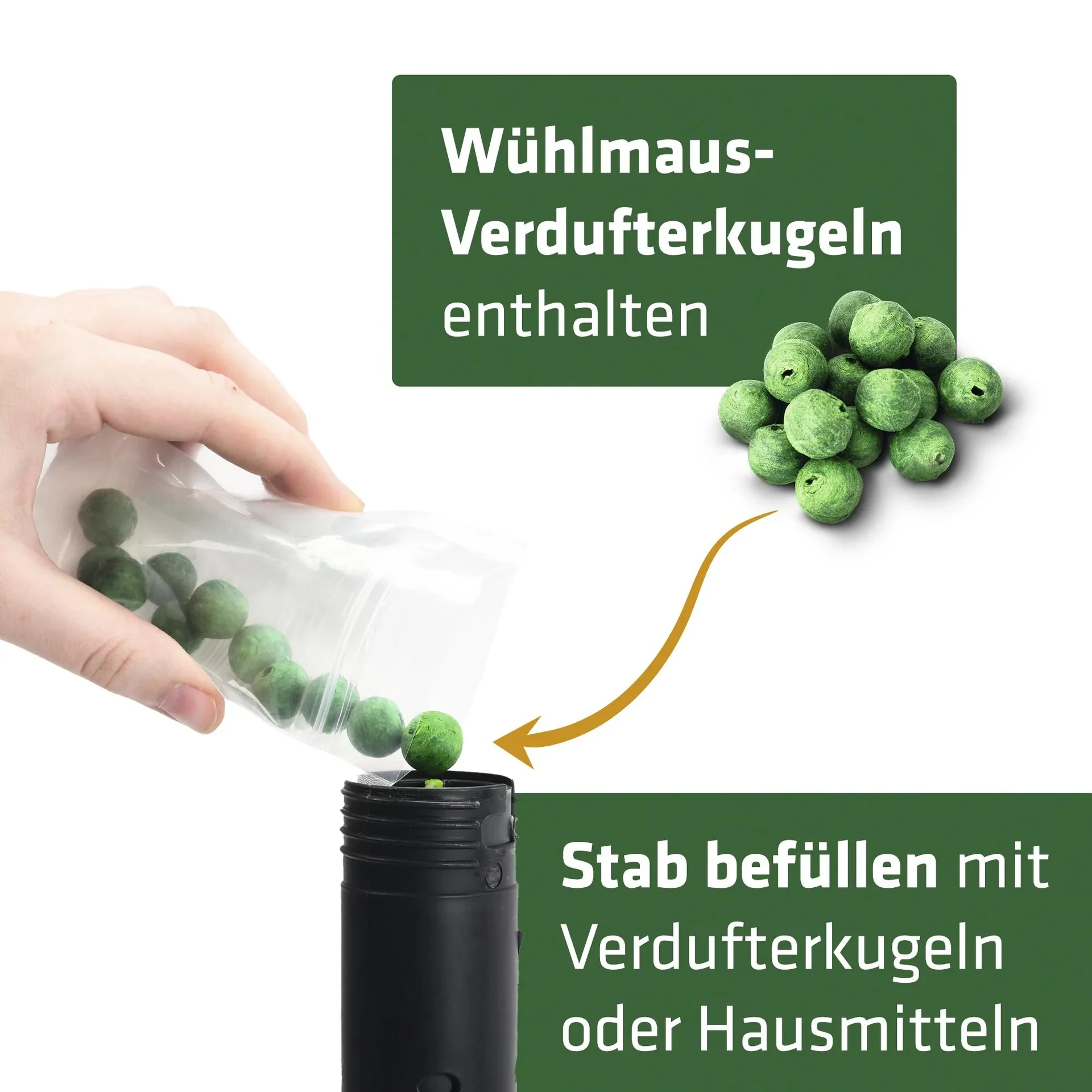 Wühlmaus-Verdufter-Stab mit Duft - 8