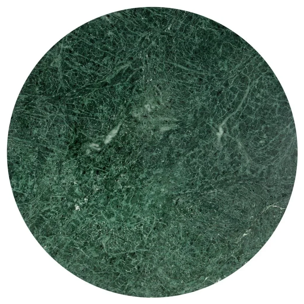 Couchtisch 60x60x35 cm Echtstein mit Marmorstruktur grün - 1