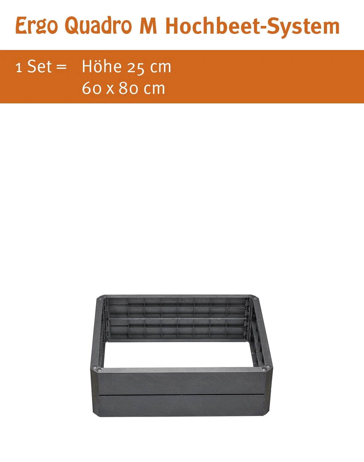 Hochbeet-System Stone "Ergo Quadro", Größe M - 7