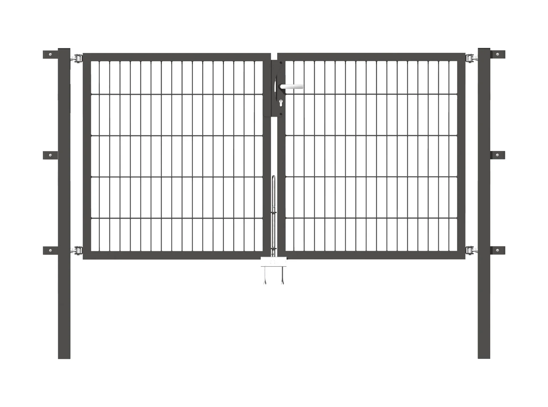 Doppeltor Flexo mit Zubehör, anthrazit, Breite 200 cm, Höhe 100 cm, PF: 60x60 cm - 0