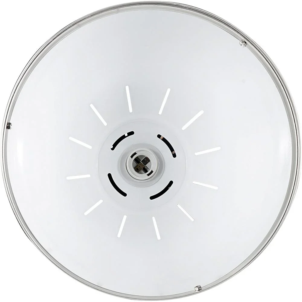 Hängeleuchte Deckenlampe Industrie Vintage E27 40 W Metall weiß ?30 x H35 cm (ohne Birne) - 0