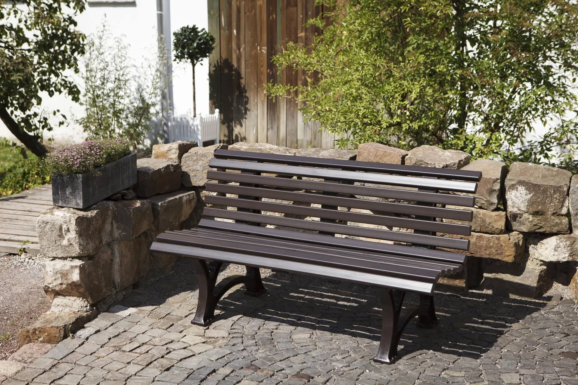 Gartenbank Helgoland braun - 2