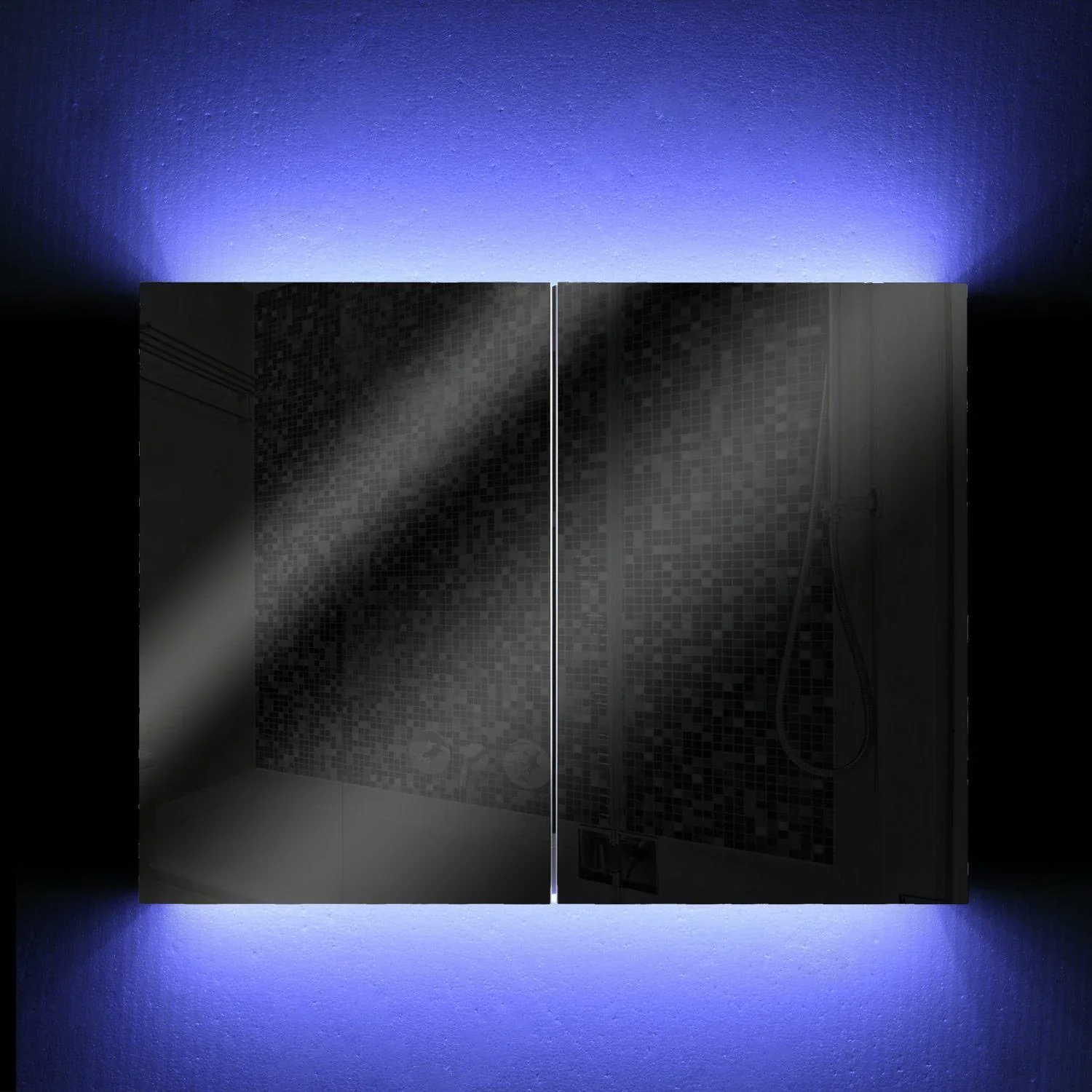 Spiegelschrank mit LED Leuchtstreifen - 4