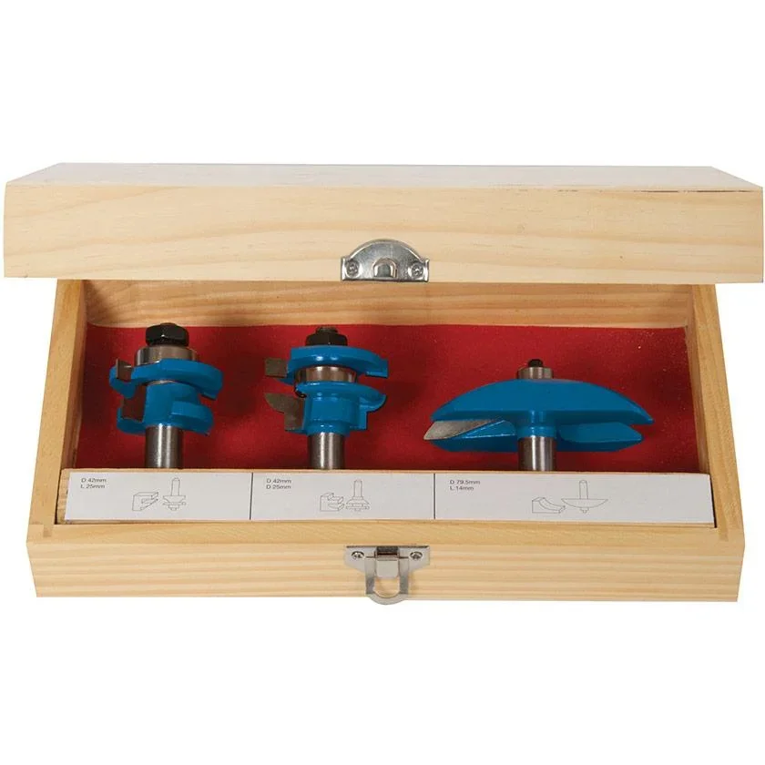 3 Stück 1/2" TCT-Plattenfräser-Satz - 1